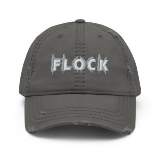flock#003 distressed dad cap